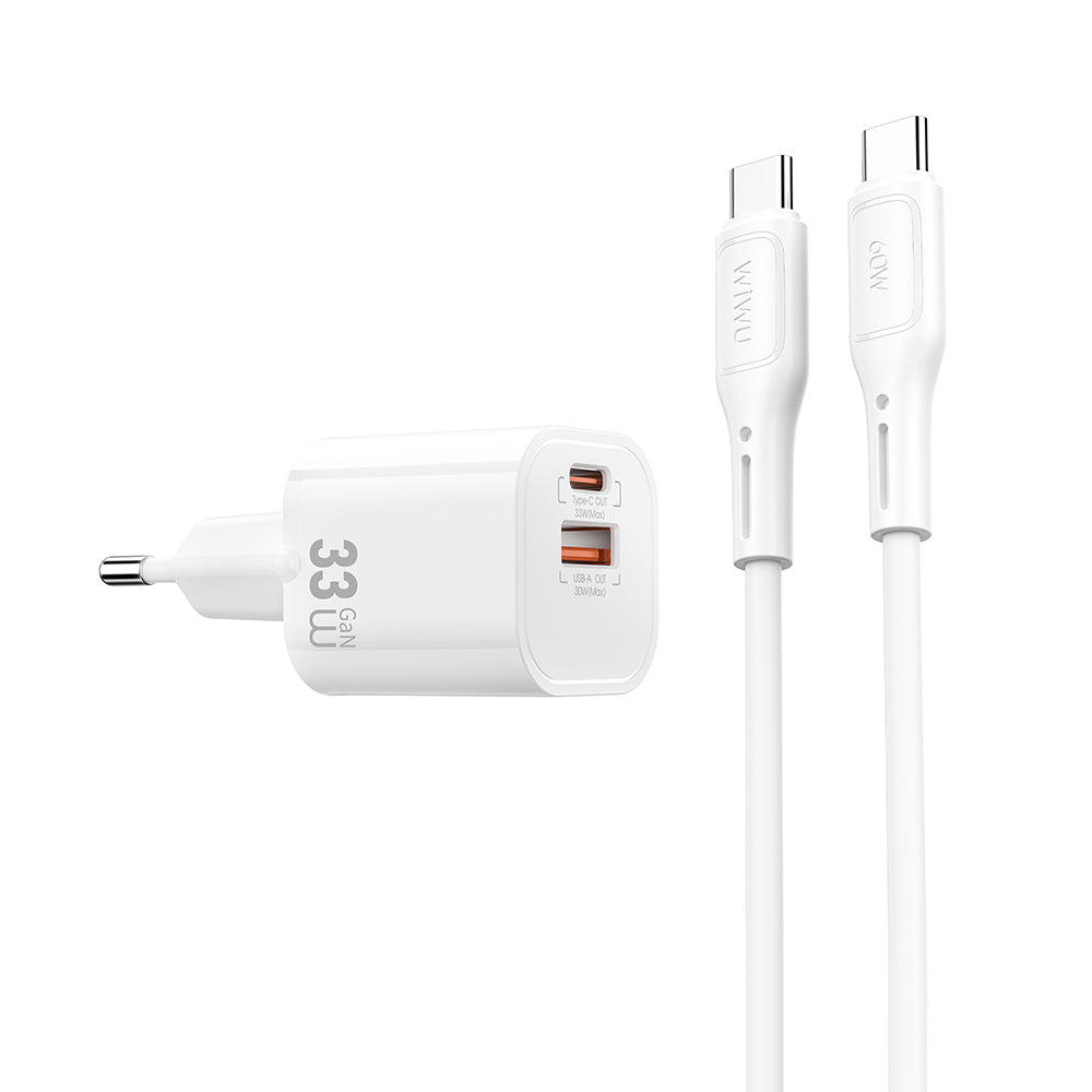 Wiwu Wi-G018 Cube Serisi Type-C to Type-C GaN Tech PD 33W Hızlı Şarj Özellikli Kablolu Şarj Seti Wiwu Wi-G018 Cube Serisi Type-C to Type-C GaN Tech PD 33W Hızlı Şarj Özellikli Kablolu Şarj Seti